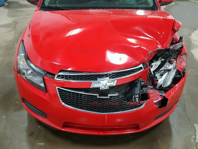 1G1PC5SB0E7298896 - 2014 CHEVROLET CRUZE LT RED photo 7