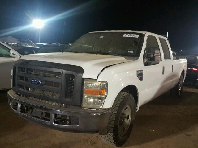 1FTSW20598EE60609 - 2008 FORD F250 SUPER WHITE photo 2