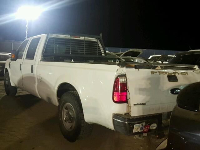 1FTSW20598EE60609 - 2008 FORD F250 SUPER WHITE photo 3