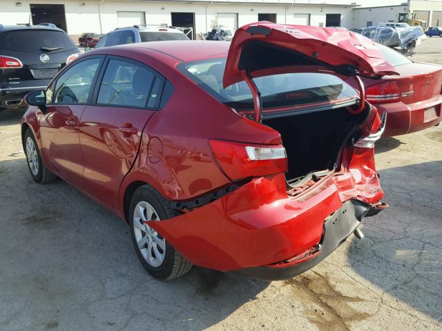 KNADM4A31H6015585 - 2017 KIA RIO RED photo 3