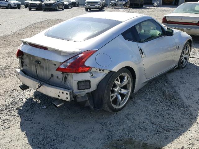 JN1AZ4EH7AM505465 - 2010 NISSAN 370Z SILVER photo 4