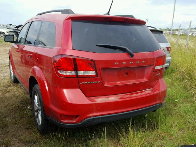 3C4PDCBB3GT132721 - 2016 DODGE JOURNEY SX RED photo 3