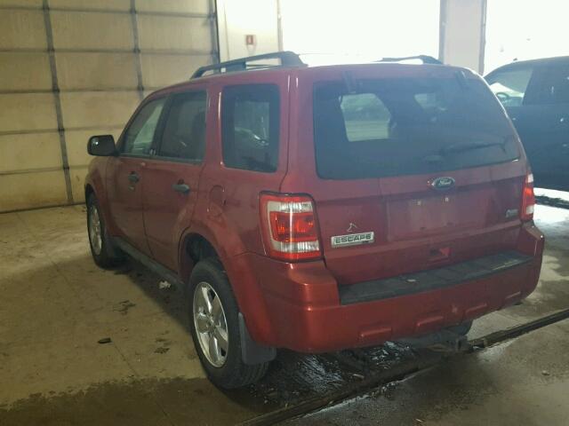 1FMCU9DG2CKA60802 - 2012 FORD ESCAPE RED photo 3