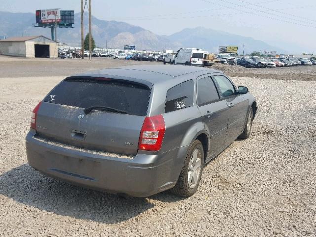 2D4FV48V45H514474 - 2005 DODGE MAGNUM SXT GRAY photo 4