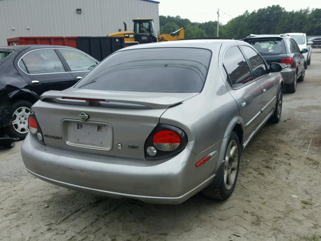 JN1CA31AX1T313319 - 2001 NISSAN MAXIMA GXE GRAY photo 4