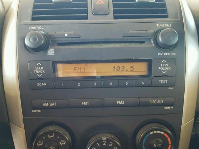 1NXBU40E59Z084088 - 2009 TOYOTA COROLLA BA WHITE photo 9