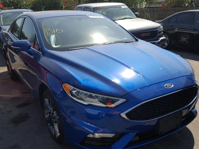 3FA6P0VP4HR329989 - 2017 FORD FUSION SPO BLUE photo 1