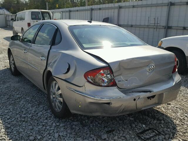 2G4WD582381238096 - 2008 BUICK LACROSSE C SILVER photo 3