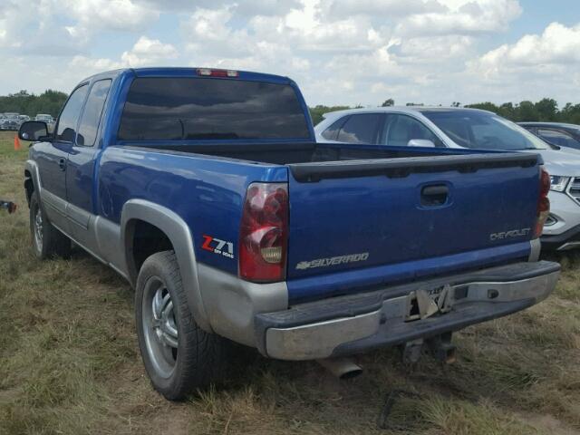 2GCEK19T631189426 - 2003 CHEVROLET SILVERADO BLUE photo 3