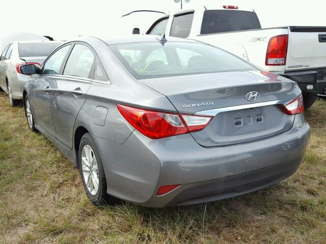 5NPEB4AC7EH816018 - 2014 HYUNDAI SONATA GLS GRAY photo 3