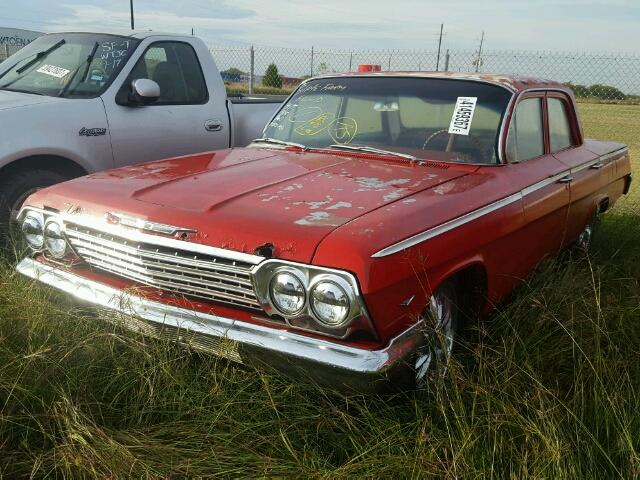 21669S132258 - 1962 CHEVROLET BEL AIR RED photo 2