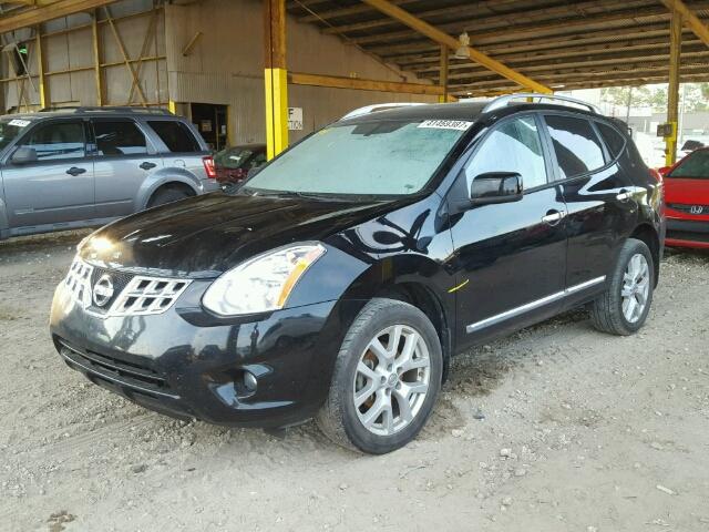 JN8AS5MT4BW565548 - 2011 NISSAN ROGUE BLACK photo 2