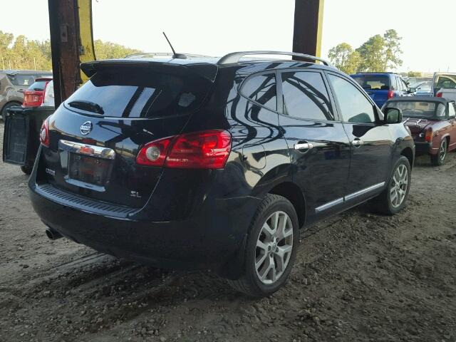 JN8AS5MT4BW565548 - 2011 NISSAN ROGUE BLACK photo 4