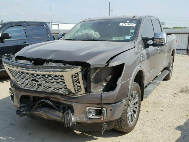 1N6BA1F48GN512184 - 2016 NISSAN TITAN XD S BROWN photo 2