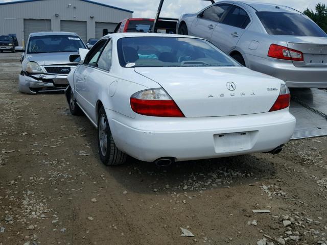 19UYA42433A013624 - 2003 ACURA 3.2CL WHITE photo 3