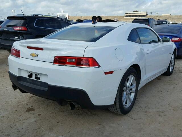 2G1FA1E37E9193415 - 2014 CHEVROLET CAMARO LS WHITE photo 4