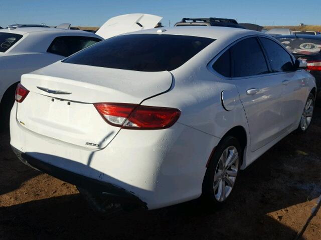 1C3CCCAB7FN680114 - 2015 CHRYSLER 200 WHITE photo 4