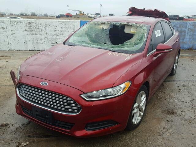 3FA6P0H7XFR169206 - 2015 FORD FUSION SE RED photo 2