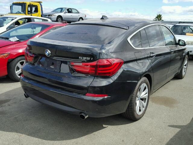 WBA5M2C54ED085709 - 2014 BMW 535 IGT BLACK photo 4