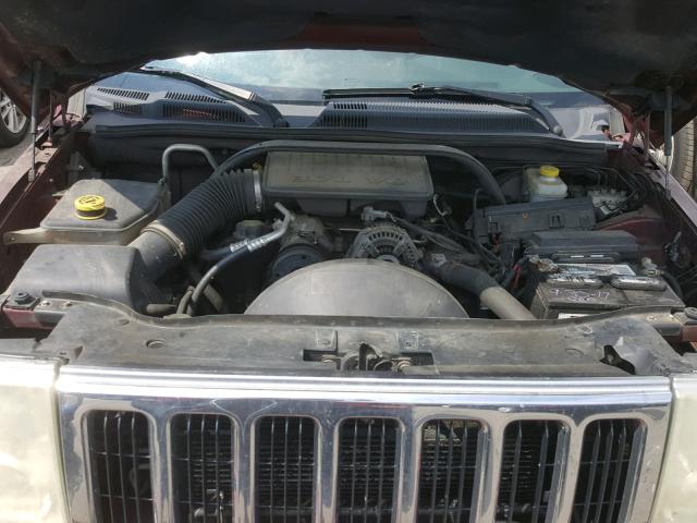 1J8HG48K17C611927 - 2007 JEEP COMMANDER RED photo 7