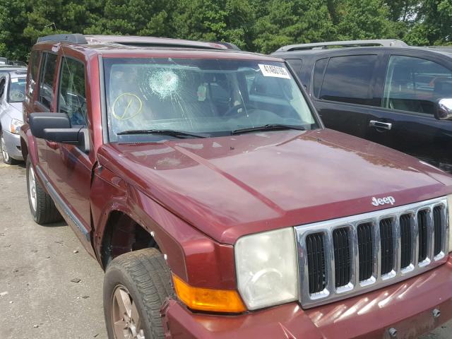 1J8HG48K17C611927 - 2007 JEEP COMMANDER RED photo 9