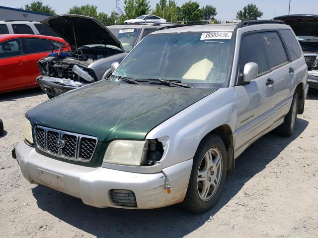 JF1SF65671G727366 - 2001 SUBARU FORESTER S SILVER photo 2