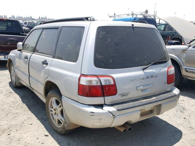 JF1SF65671G727366 - 2001 SUBARU FORESTER S SILVER photo 3