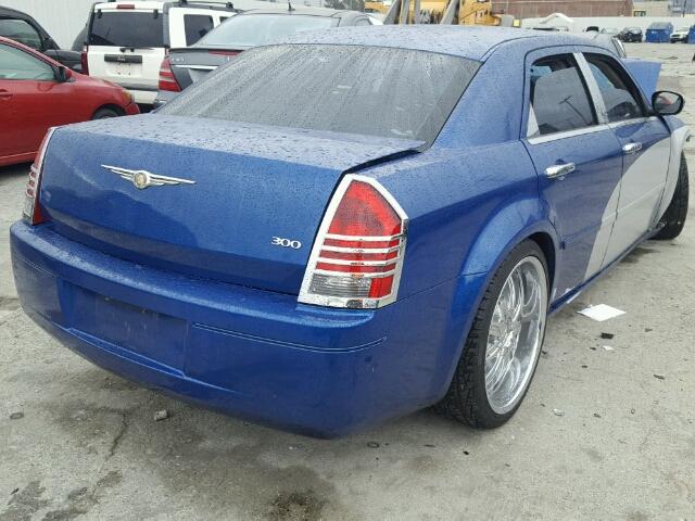 2C3LA43R26H172194 - 2006 CHRYSLER 300 BLUE photo 4