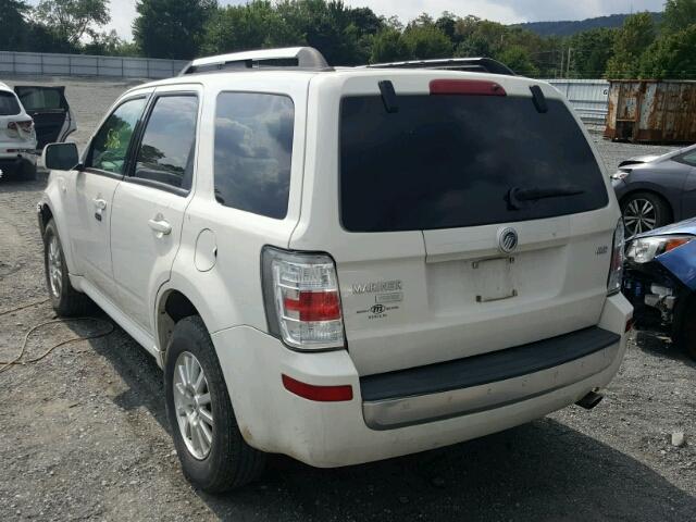 4M2CU97G39KJ23828 - 2009 MERCURY MARINER PR WHITE photo 3