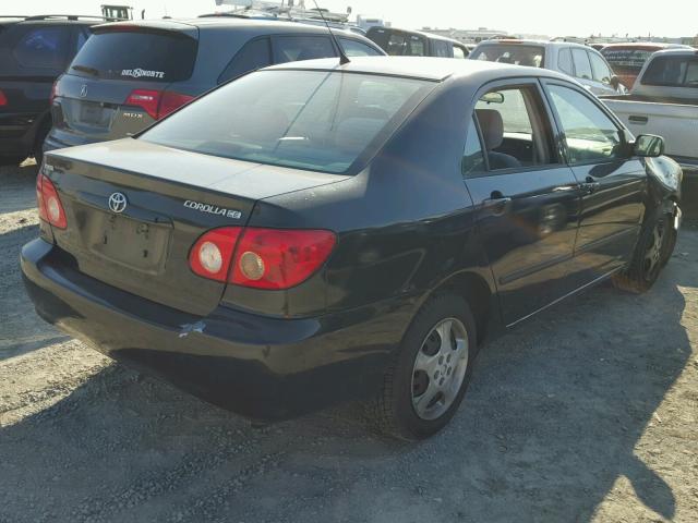 1NXBR32E16Z620541 - 2006 TOYOTA COROLLA CE BLACK photo 4