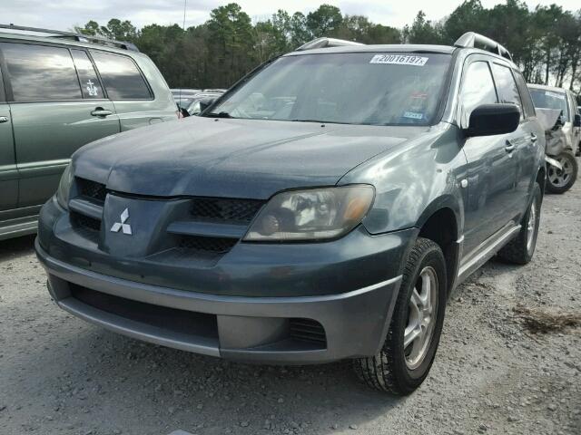 JA4LZ31F84U059958 - 2004 MITSUBISHI OUTLANDER GREEN photo 4