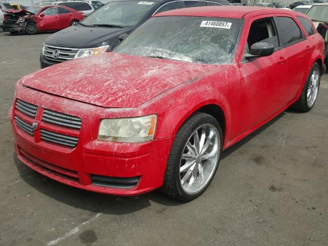 2D4FV47T68H111455 - 2008 DODGE MAGNUM RED photo 2