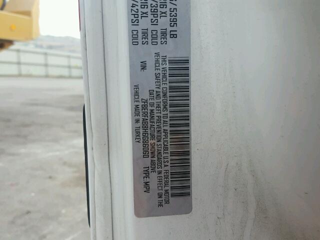 ZFBERFAB8H6G86060 - 2017 RAM PROMASTER 白色 照片 10