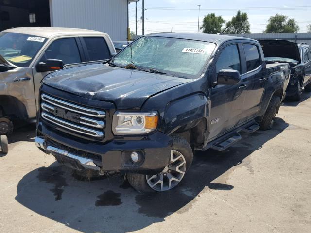 1GTG6CE35G1349905 - 2016 GMC CANYON SLE BLACK photo 2