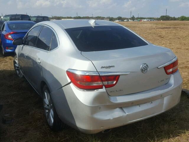 1G4PR5SK0F4105859 - 2015 BUICK VERANO SILVER photo 3