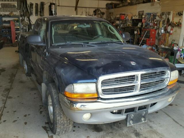 1B7GG2AN21S164727 - 2001 DODGE DAKOTA BLUE photo 1