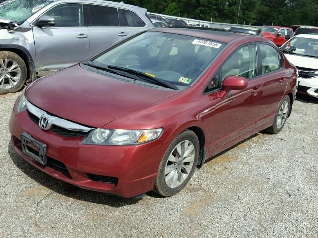 2HGFA1F91AH511850 - 2010 HONDA CIVIC EXL 红色 照片 2