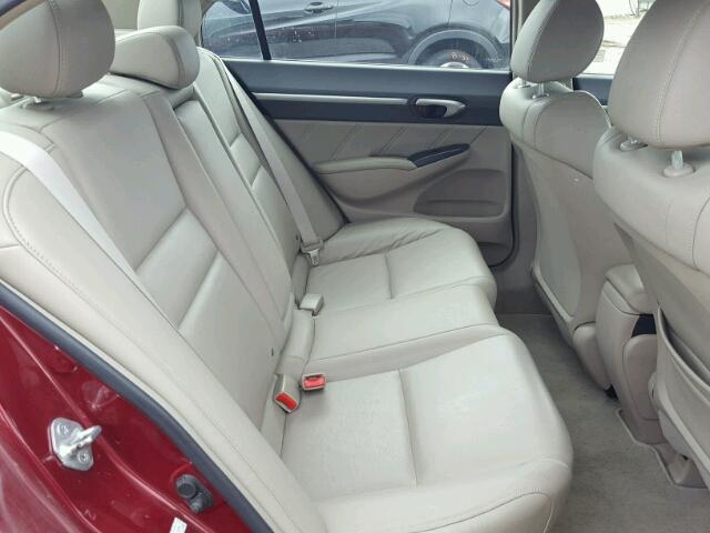 2HGFA1F91AH511850 - 2010 HONDA CIVIC EXL 红色 照片 6