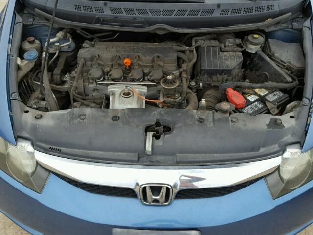 2HGFA1F5XAH321252 - 2010 HONDA CIVIC BLUE photo 7