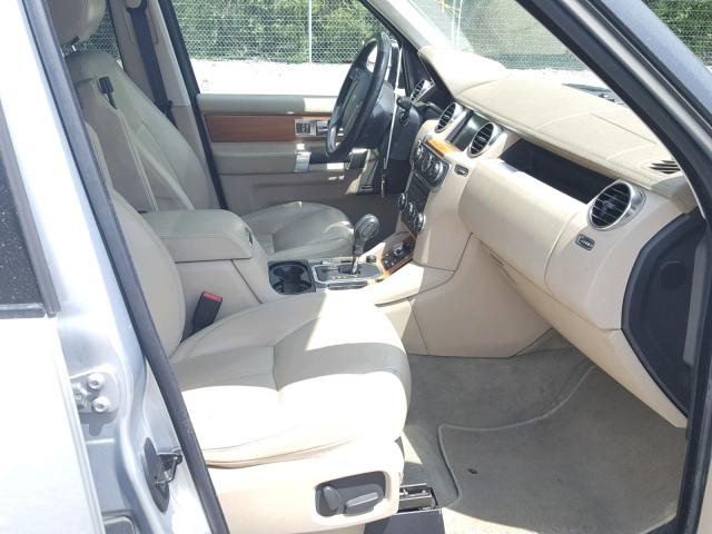 SALAK2D4XAA545716 - 2010 LAND ROVER LR4 HSE LU SILVER photo 5