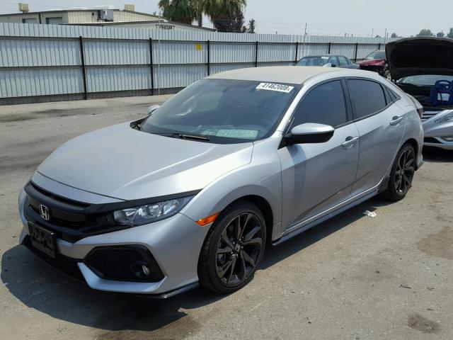 SHHFK7H4XHU423409 - 2017 HONDA CIVIC SPOR SILVER photo 2