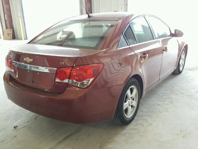 1G1PC5SB1D7118369 - 2013 CHEVROLET CRUZE LT MAROON photo 4