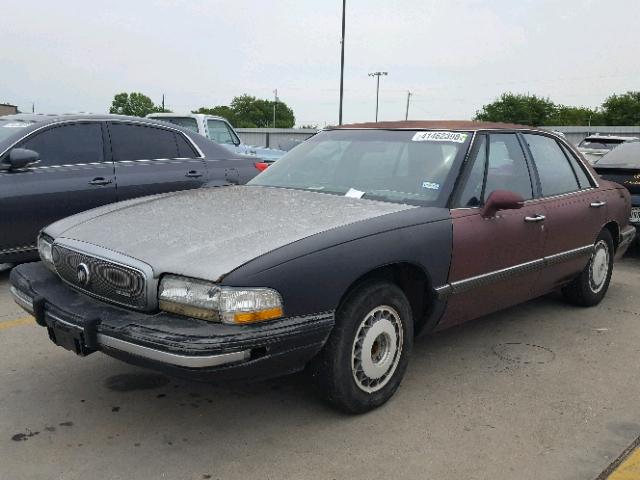 1G4HP53L7NH543187 - 1992 BUICK LESABRE CU RED photo 2