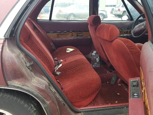 1G4HP53L7NH543187 - 1992 BUICK LESABRE CU RED photo 6