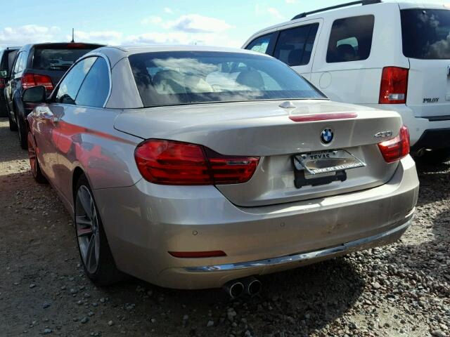 WBA4U7C39H5H20013 - 2017 BMW 430I TAN photo 3