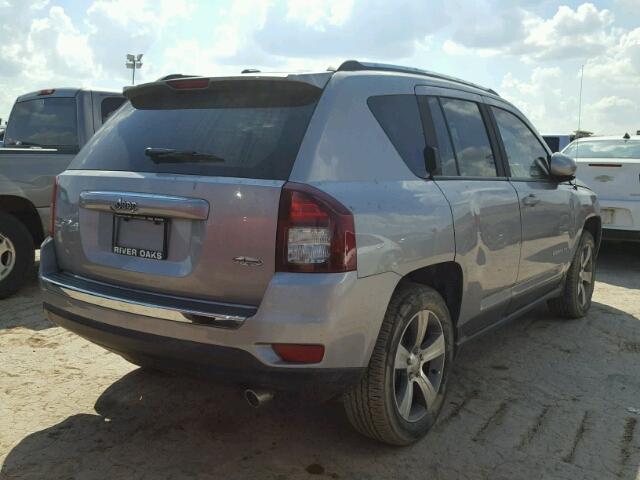 1C4NJCEA9GD690503 - 2016 JEEP COMPASS LA SILVER photo 4