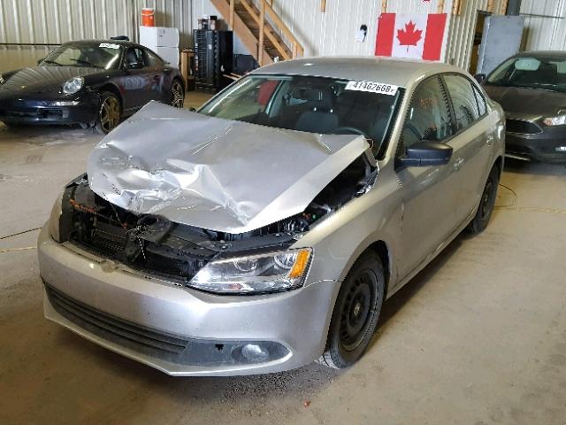 3VW1K7AJ3BM329660 - 2011 VOLKSWAGEN JETTA BASE SILVER photo 2