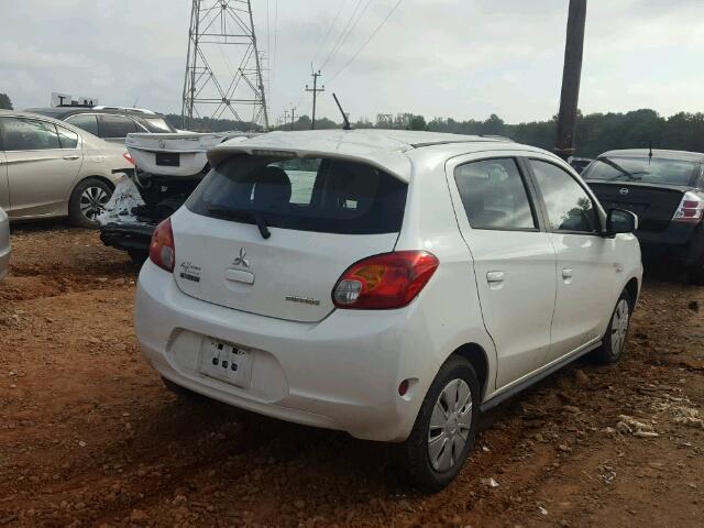 ML32A3HJ2FH046978 - 2015 MITSUBISHI MIRAGE DE WHITE photo 4