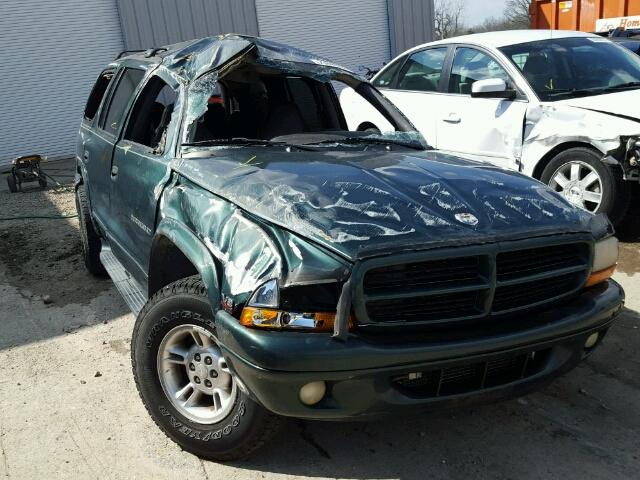 1B4HS28N2YF287128 - 2000 DODGE DURANGO GREEN photo 1