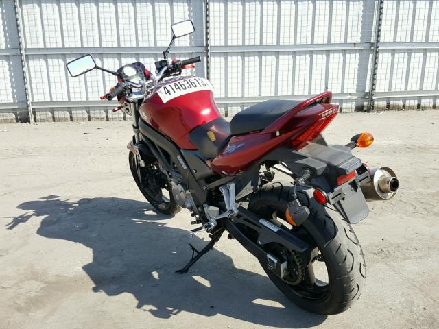 JS1VP53A872105056 - 2007 SUZUKI SV650 RED photo 9